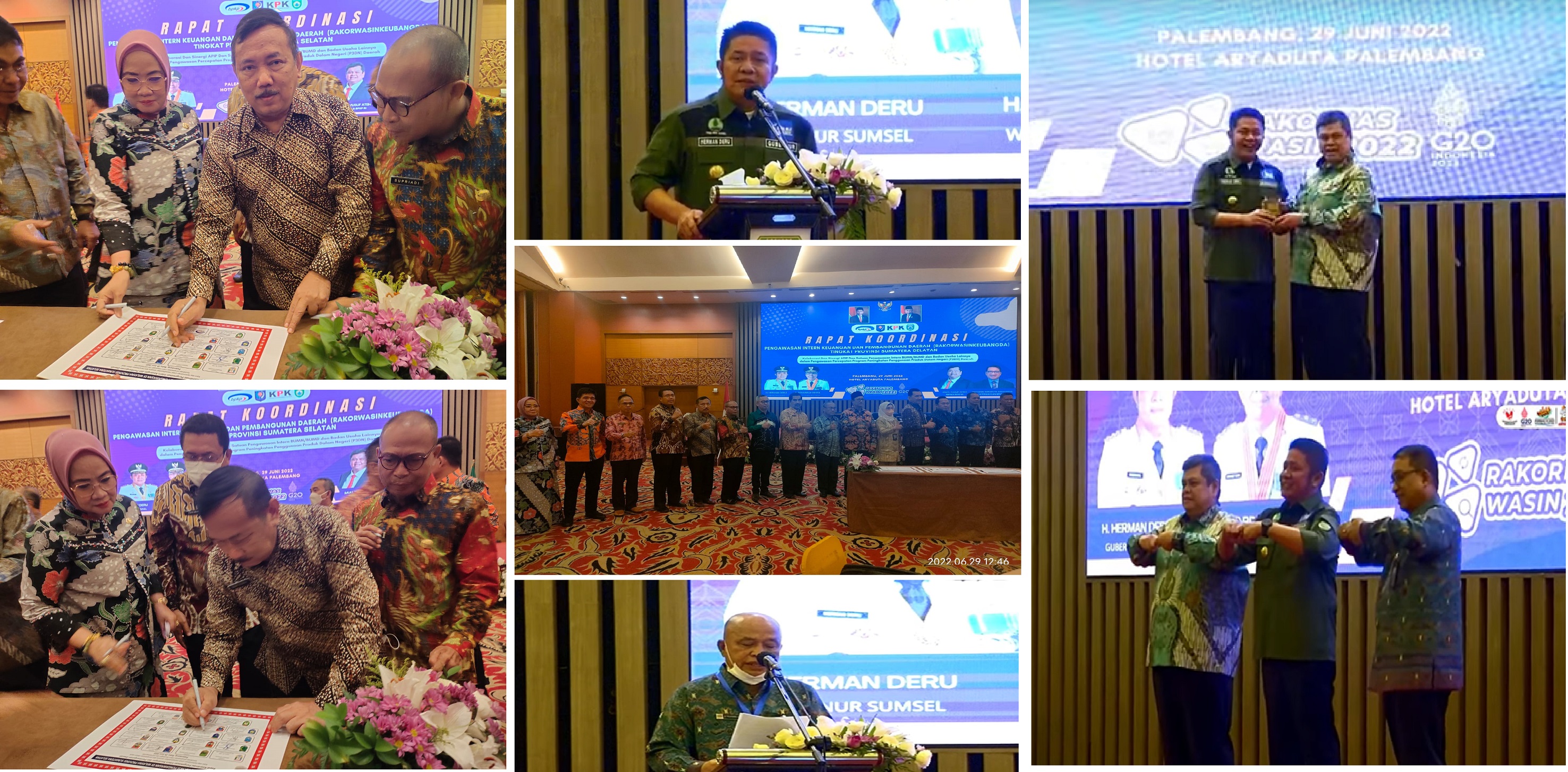 Rapat Koordinasi Pengawasan Intern Keuangan dan Pembangunan Daerah (Rakorwasinkeubangda) Tingkat Provinsi Sumatera Selatan