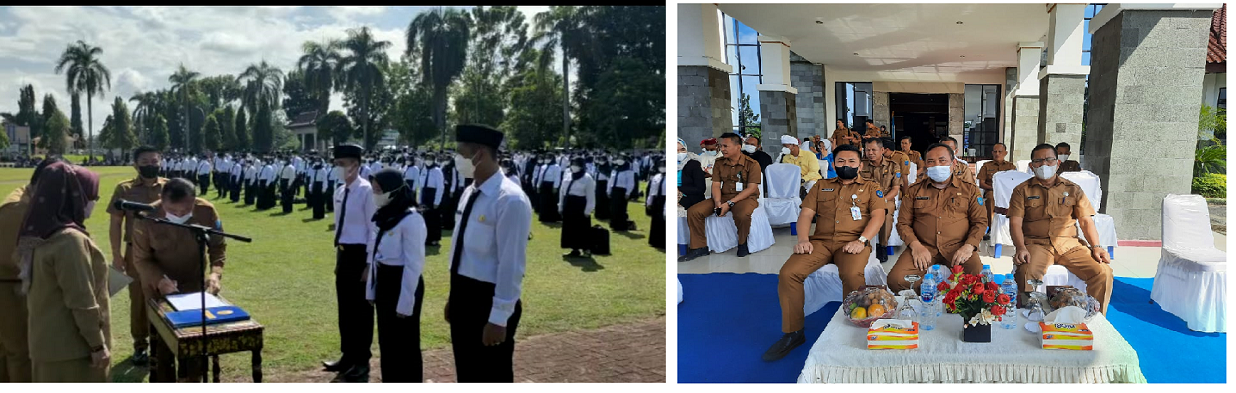 Upacara Pelantikan Pegawai Pemerintah dengan Perjanjian Kerja (PPPK) Guru Formasi T.A 2021
